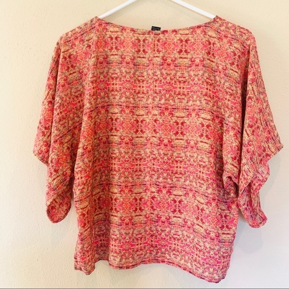 FOREVER 21 boho sunshine Print Crop blouse cottage womems size S - Picture 5 of 6